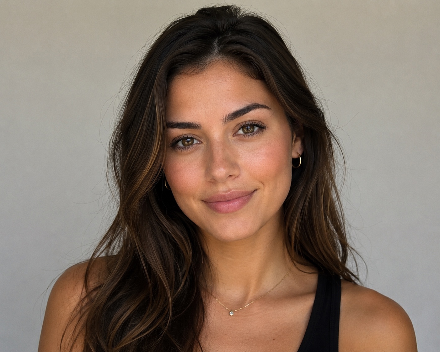 Original female photo before luxury transformation